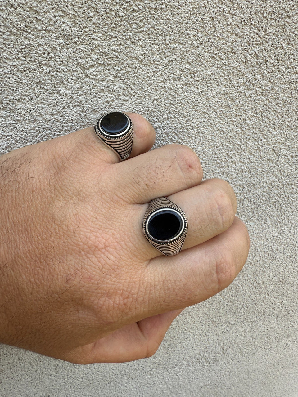 Night Sky Ring | 925 Silver Oxidized