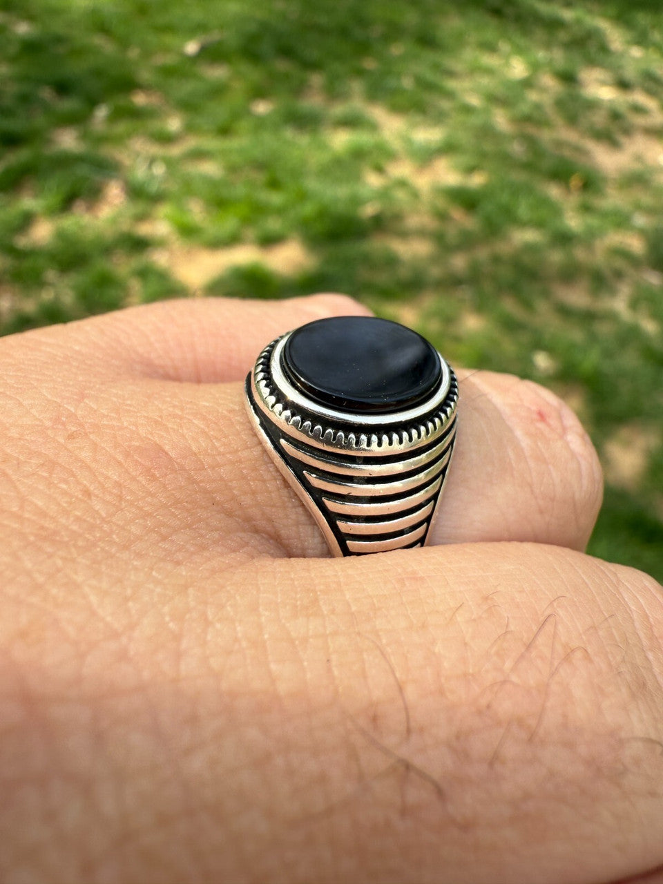 Night Sky Ring | 925 Silver Oxidized