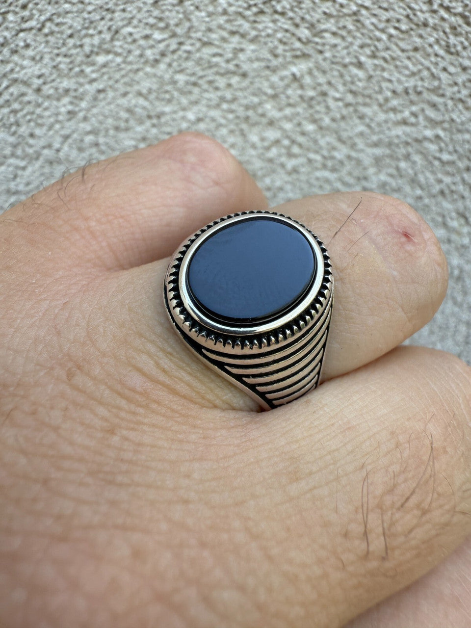 Night Sky Ring | 925 Silver Oxidized