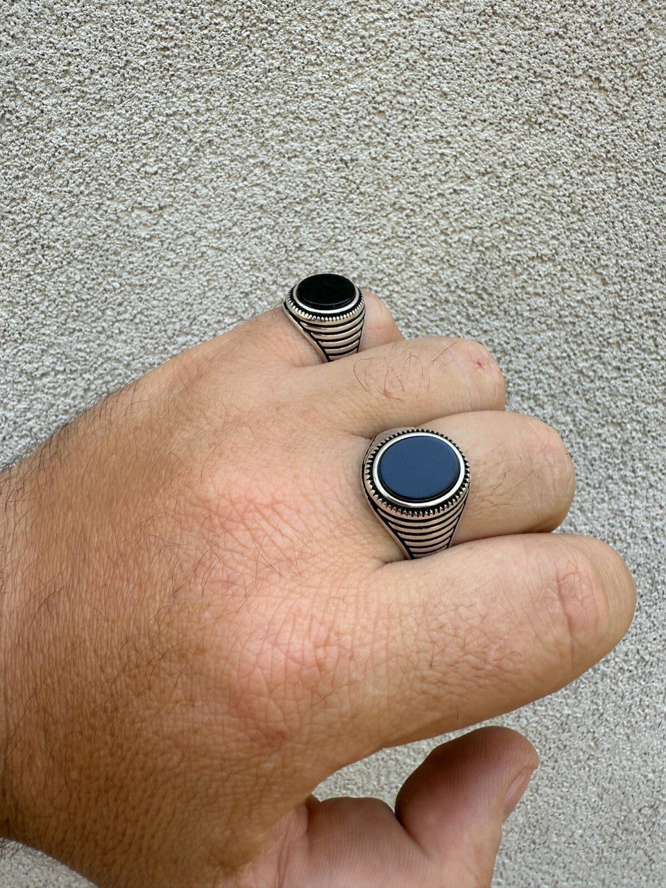 Night Sky Ring | 925 Silver Oxidized