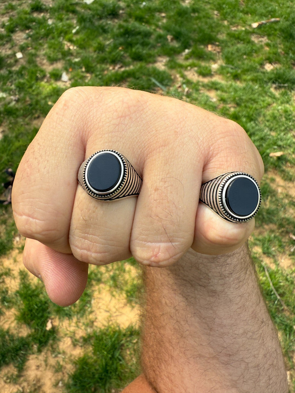 Night Sky Ring | 925 Silver Oxidized