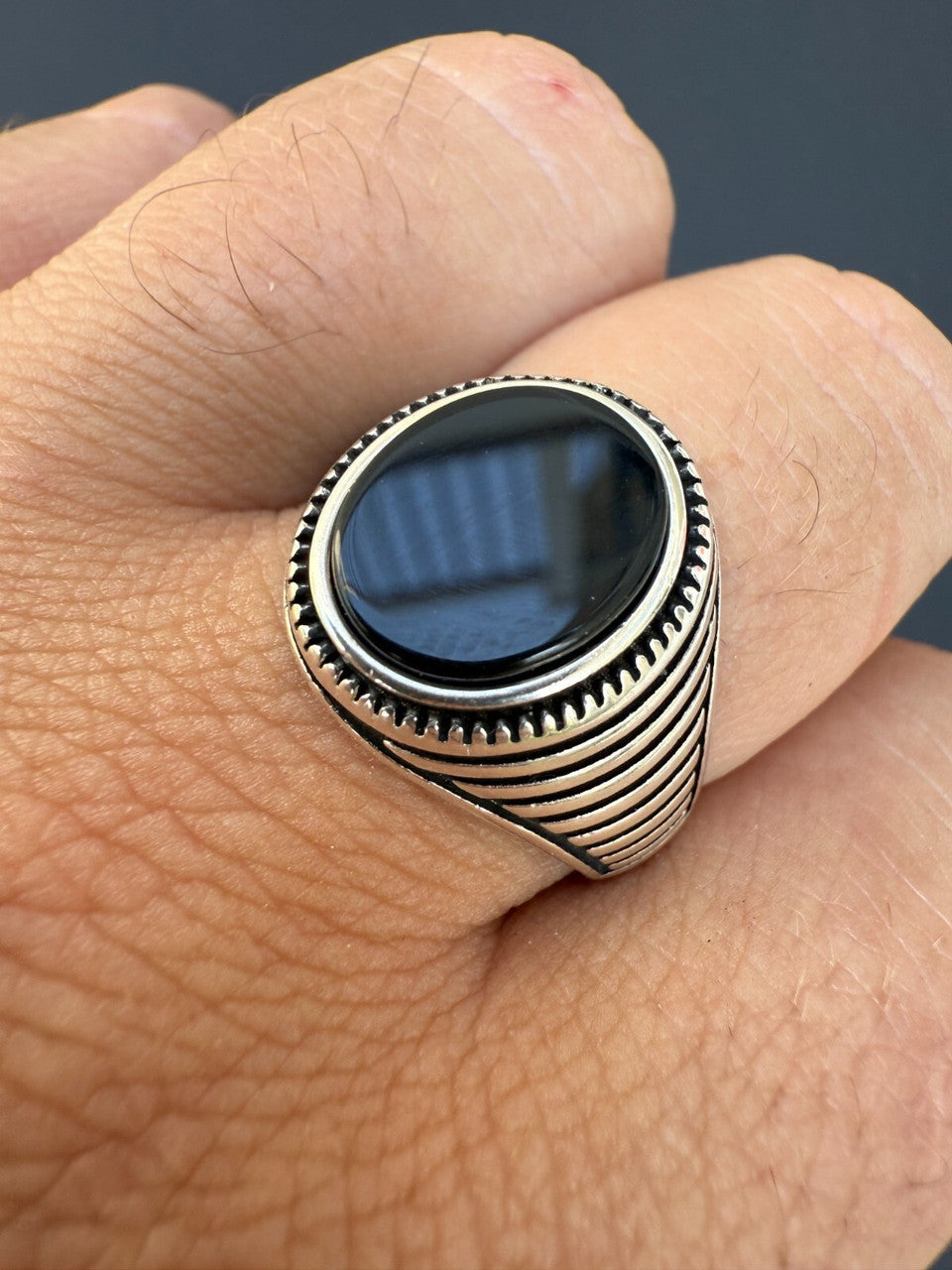 Night Sky Ring | 925 Silver Oxidized