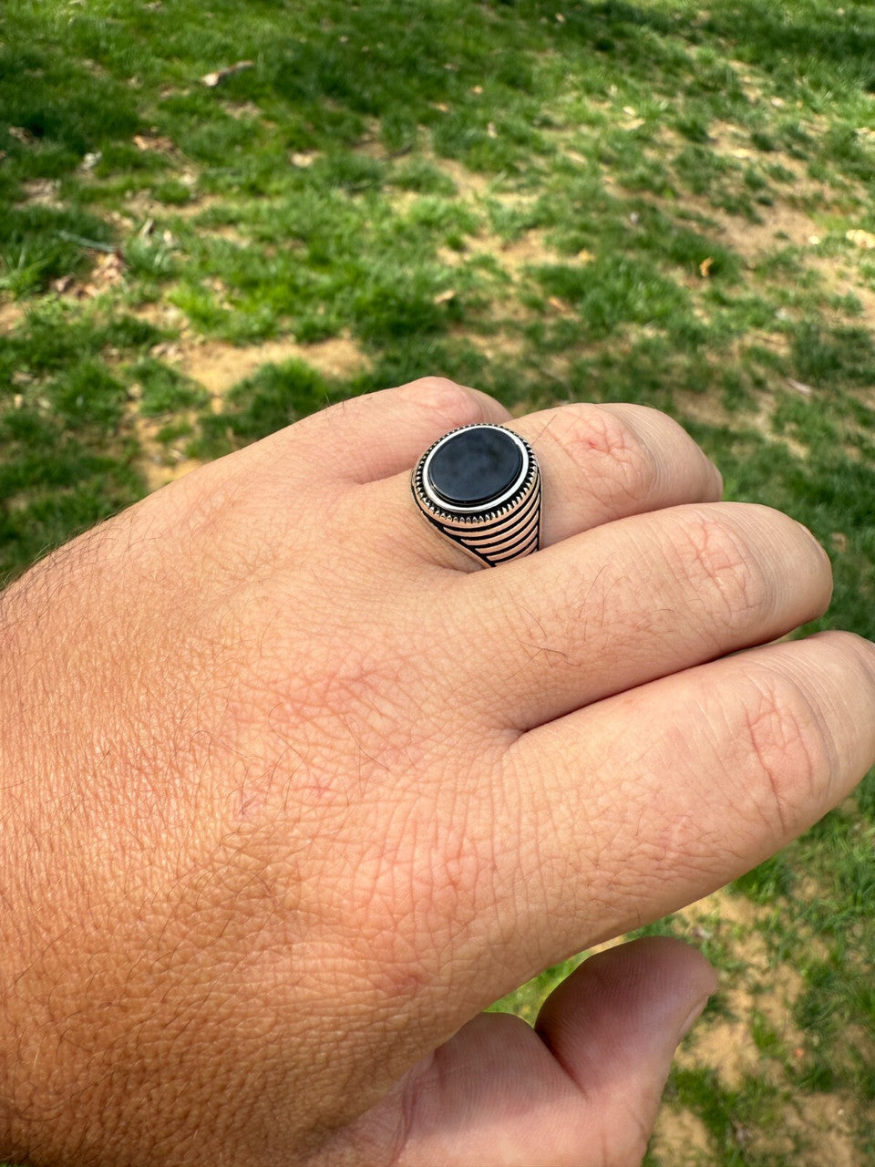 Night Sky Ring | 925 Silver Oxidized