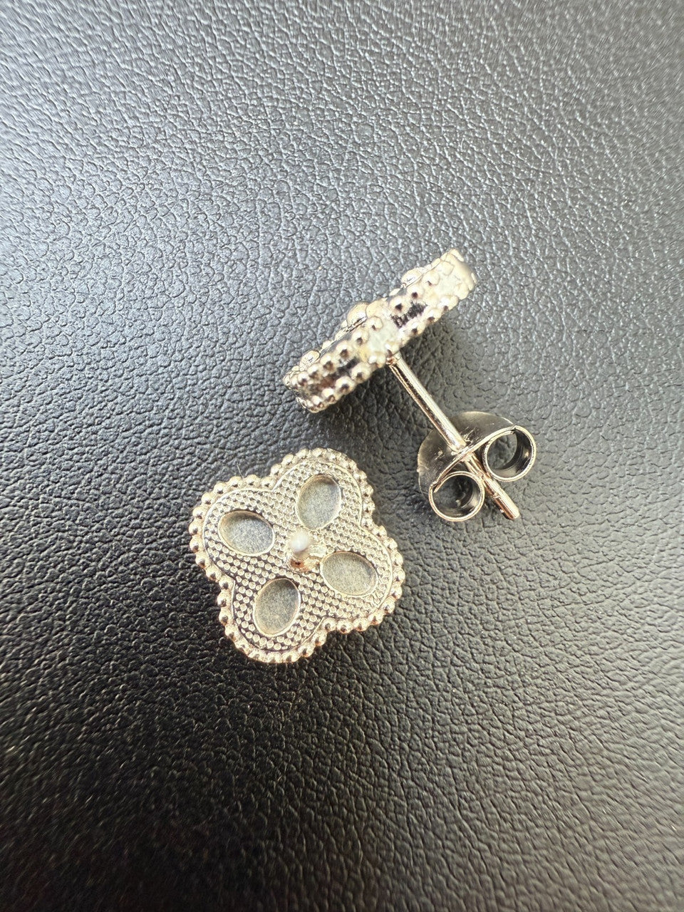 Diamond Cut Clover Earrings | 925 Silver