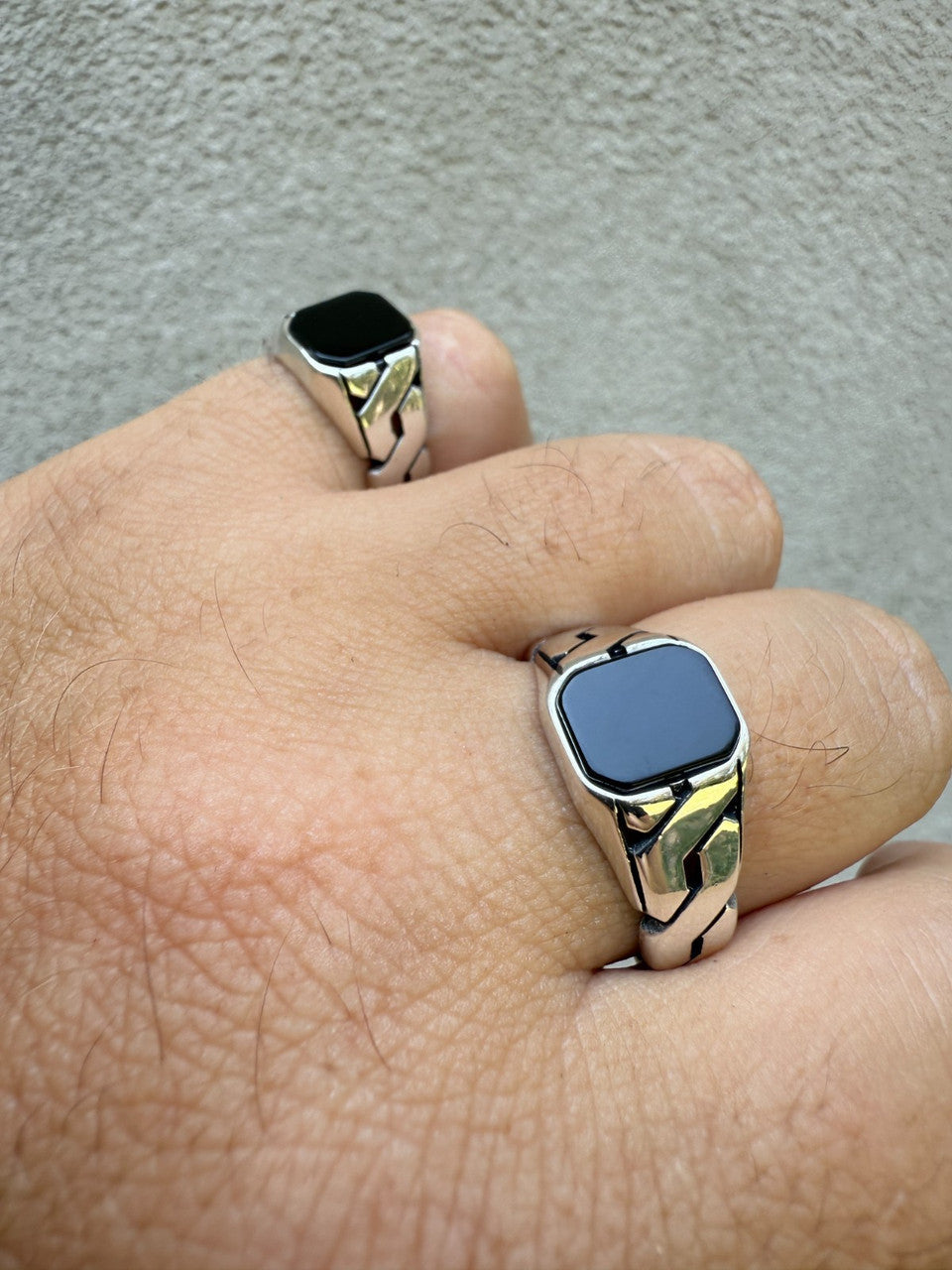Miami Cuban Ring | 925 Silver Oxidized