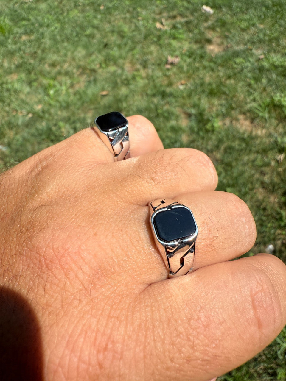 Miami Cuban Ring | 925 Silver Oxidized