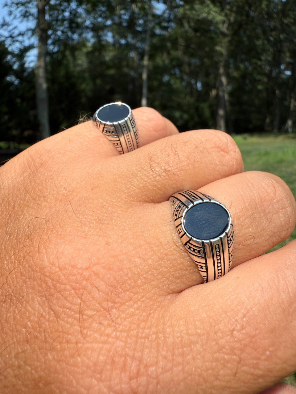 Navajo Tribe Ring | 925 Silver Oxidized