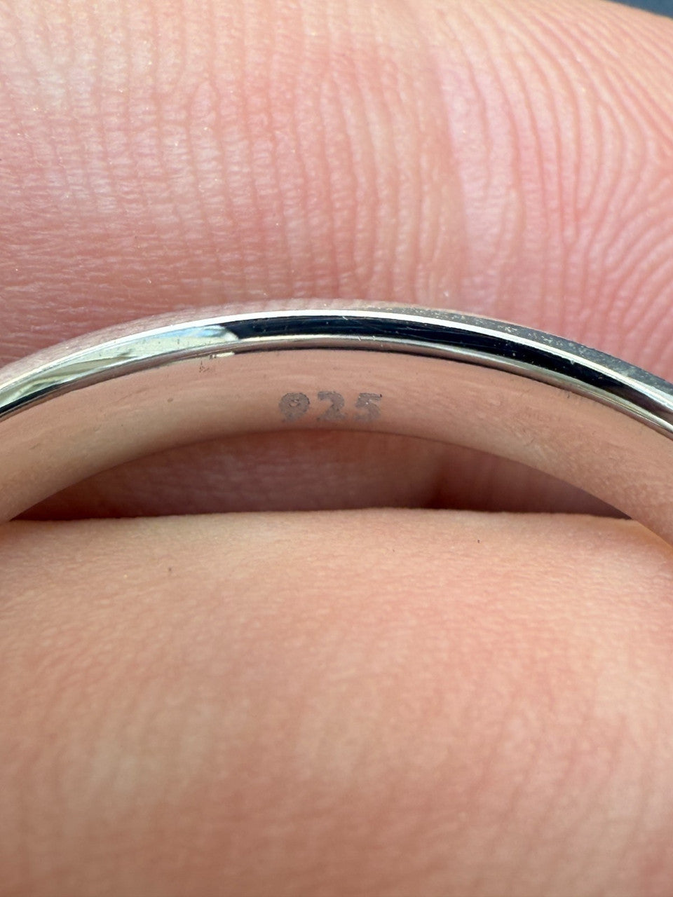 Moissanite Solitaire Matte Wedding Band Ring | 925 Silver