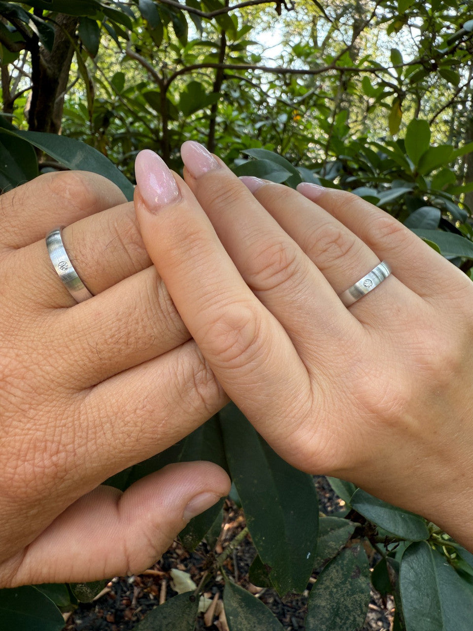 Moissanite Solitaire Matte Wedding Band Ring | 925 Silver