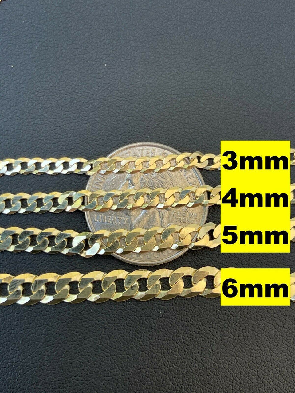 Flat Curb Cuban Chain Necklace | 14k Gold Vermeil 925 Sterling Silver