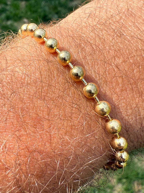 Ball Bead Bracelet | 14k Gold Vermeil 925 Sterling Silver