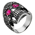 Sugar Skull & Roses Ring | 925 Silver Oxidized