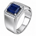 Moissanite Cardinal Crown Ring | 925 Silver