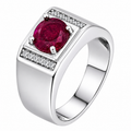 Moissanite Monarch Ring | 925 Silver