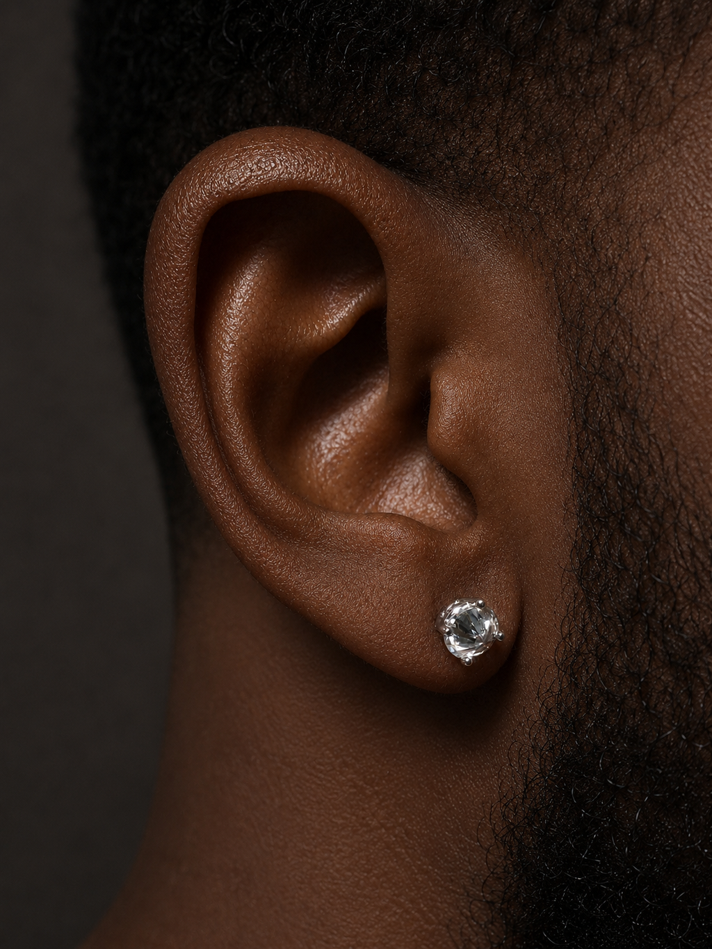 Moissanite Upside Down Reverse Set Pushback Stud Earrings | 925 Silver