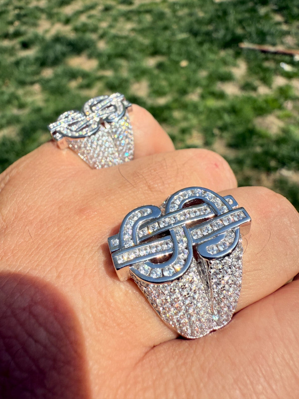 Cash Money Iced Out Ring | 925 Silver