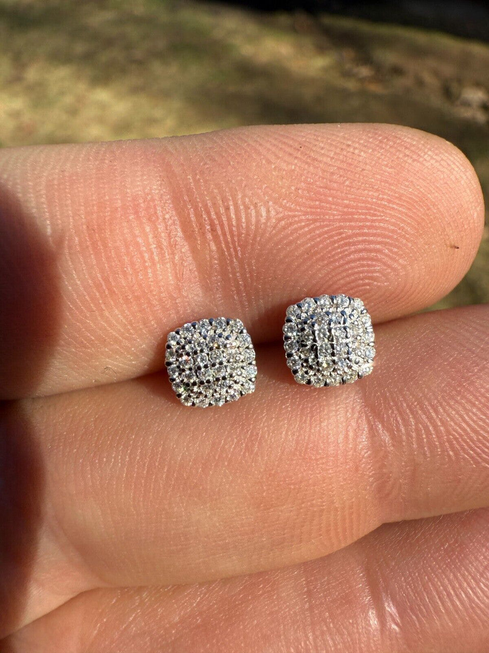 Moissanite MC Iced Out Earrings | 925 Silver