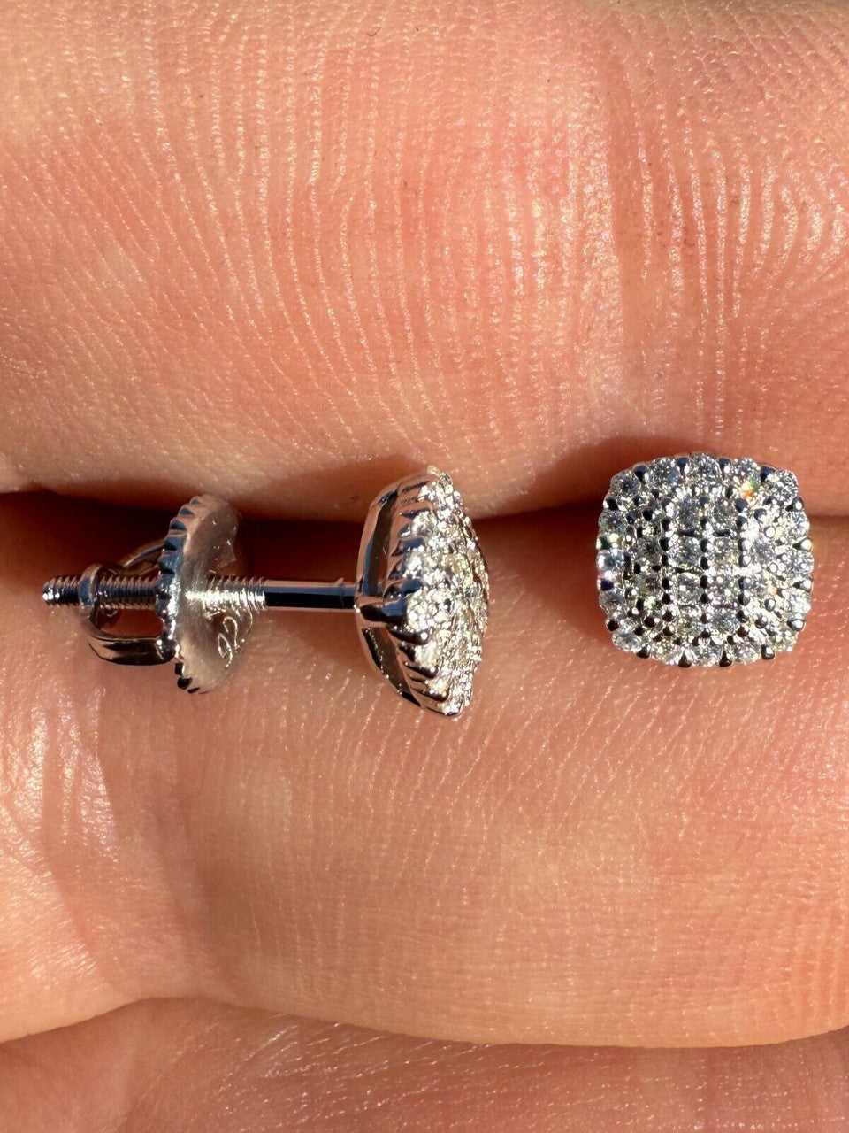 Moissanite MC Iced Out Earrings | 925 Silver