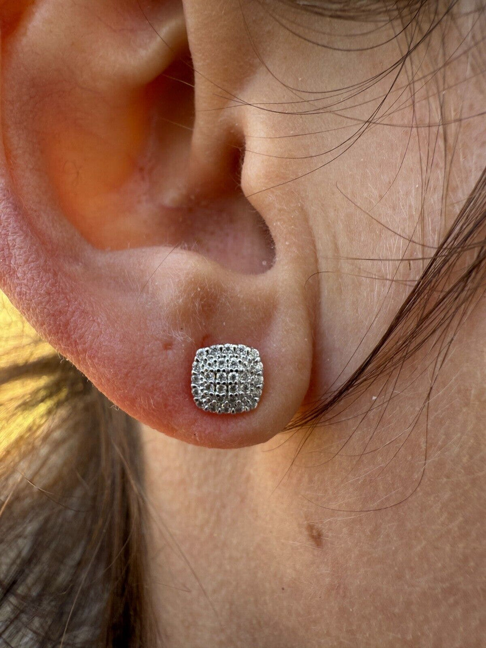 Moissanite MC Iced Out Earrings | 925 Silver