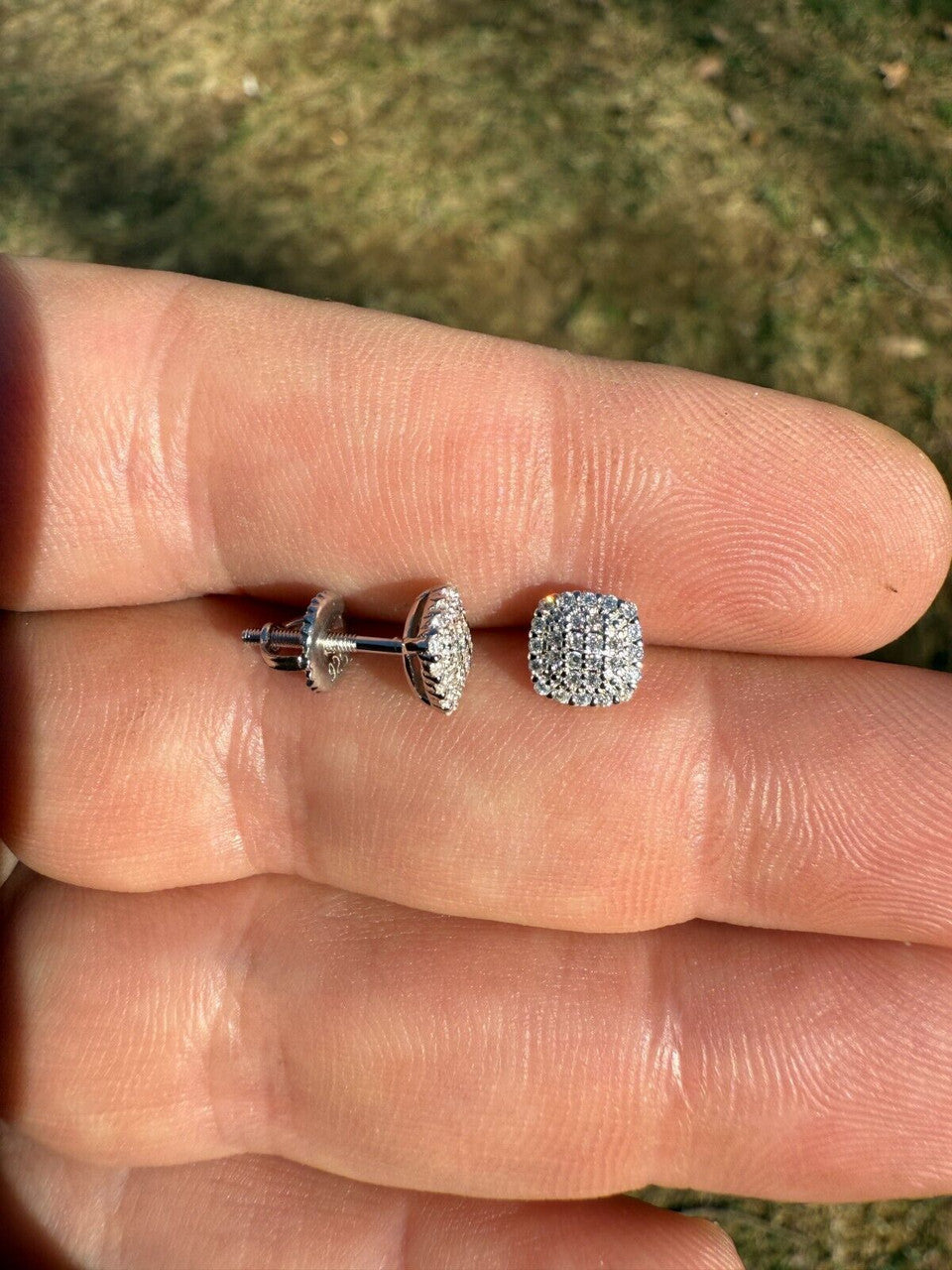 Moissanite MC Iced Out Earrings | 925 Silver