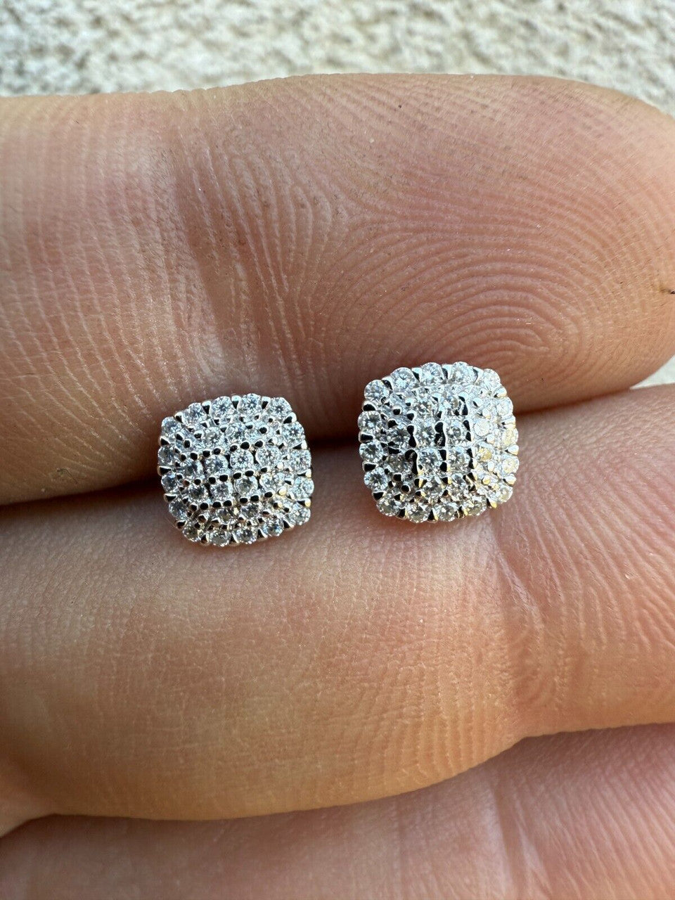 Moissanite MC Iced Out Earrings | 925 Silver