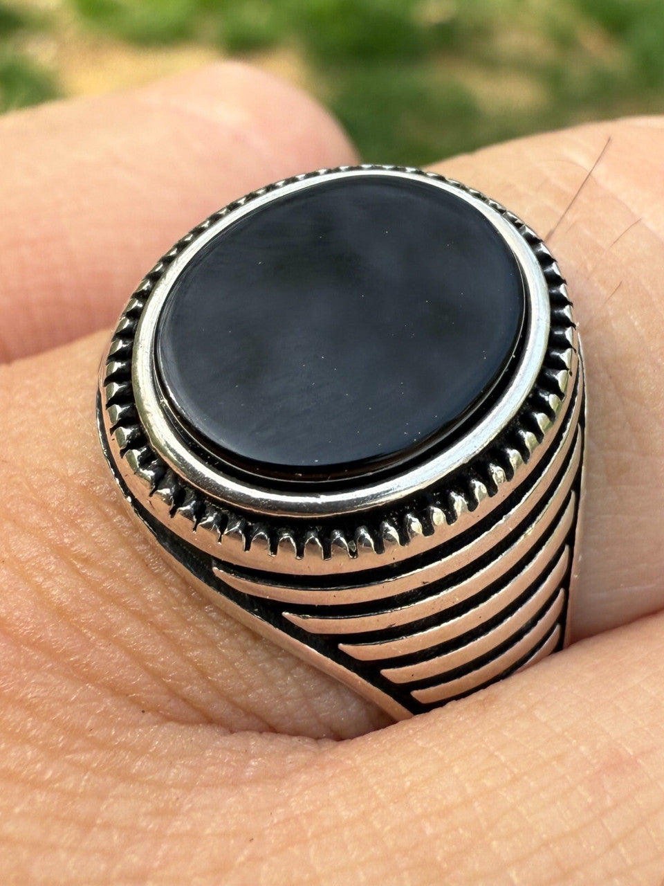 Night Sky Ring | 925 Silver Oxidized