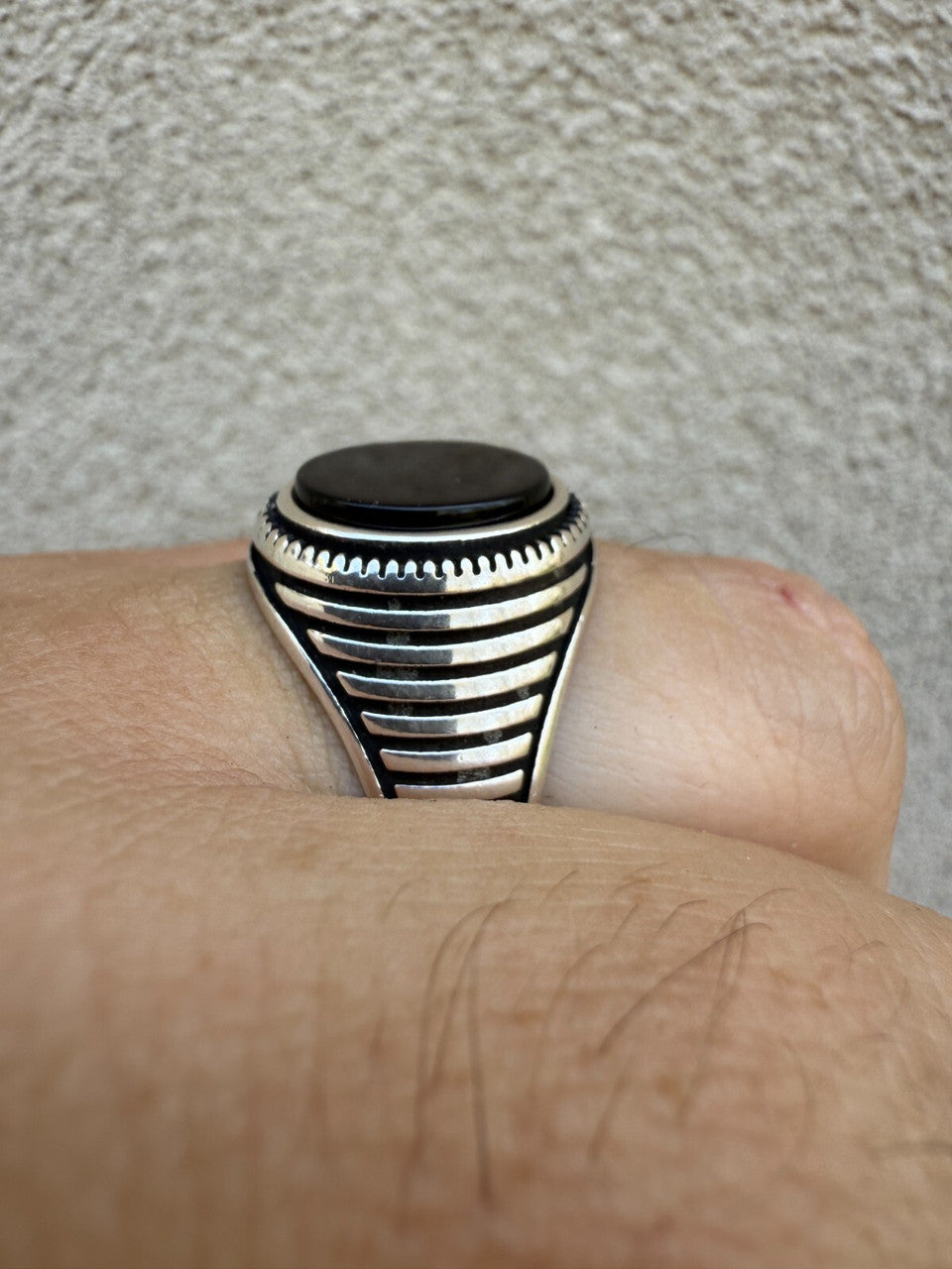 Night Sky Ring | 925 Silver Oxidized