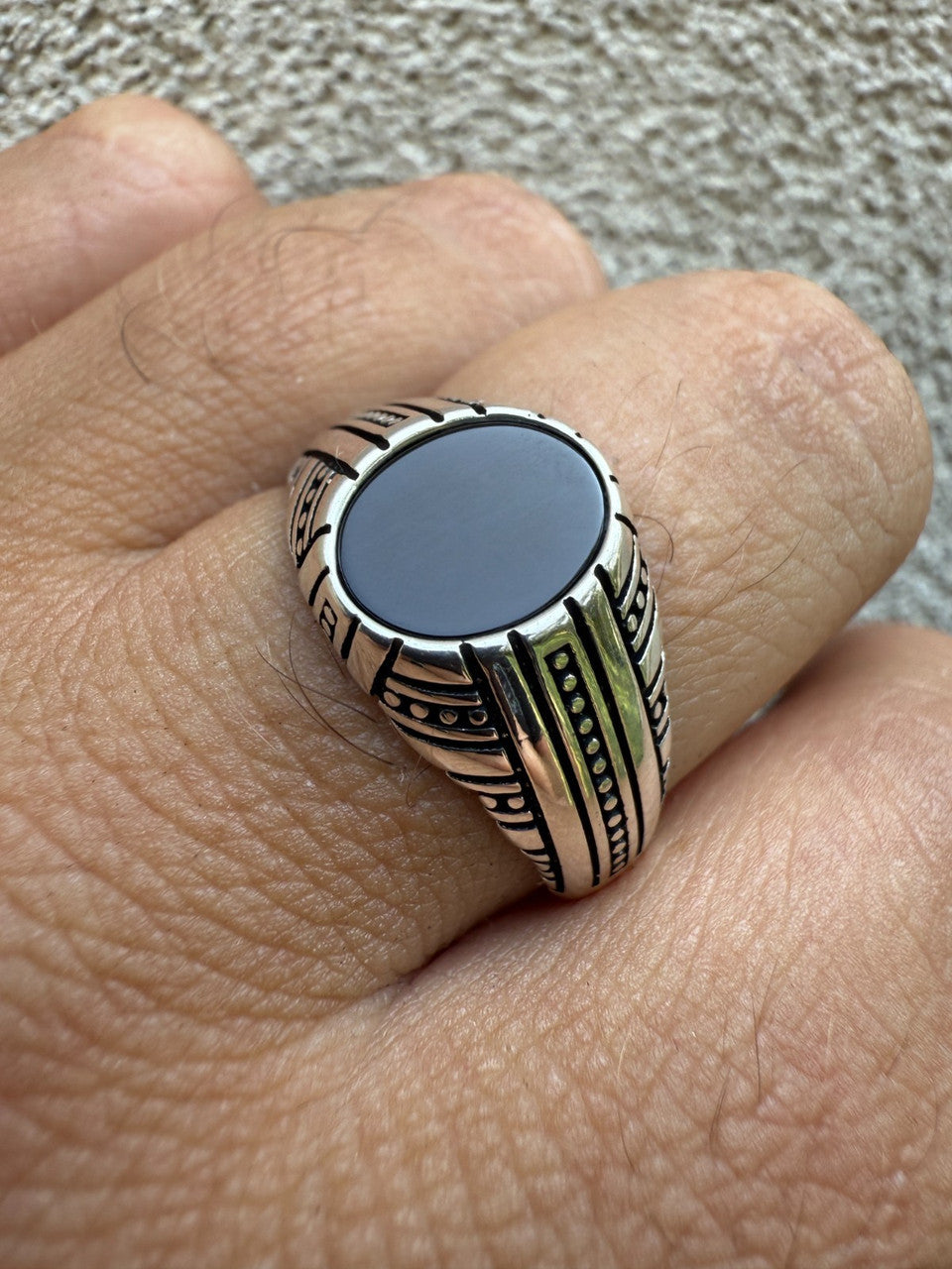 Navajo Tribe Ring | 925 Silver Oxidized
