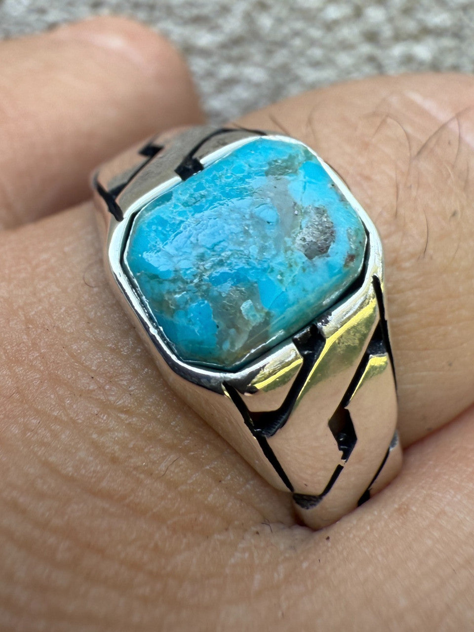 Miami Cuban Ring | 925 Silver Oxidized