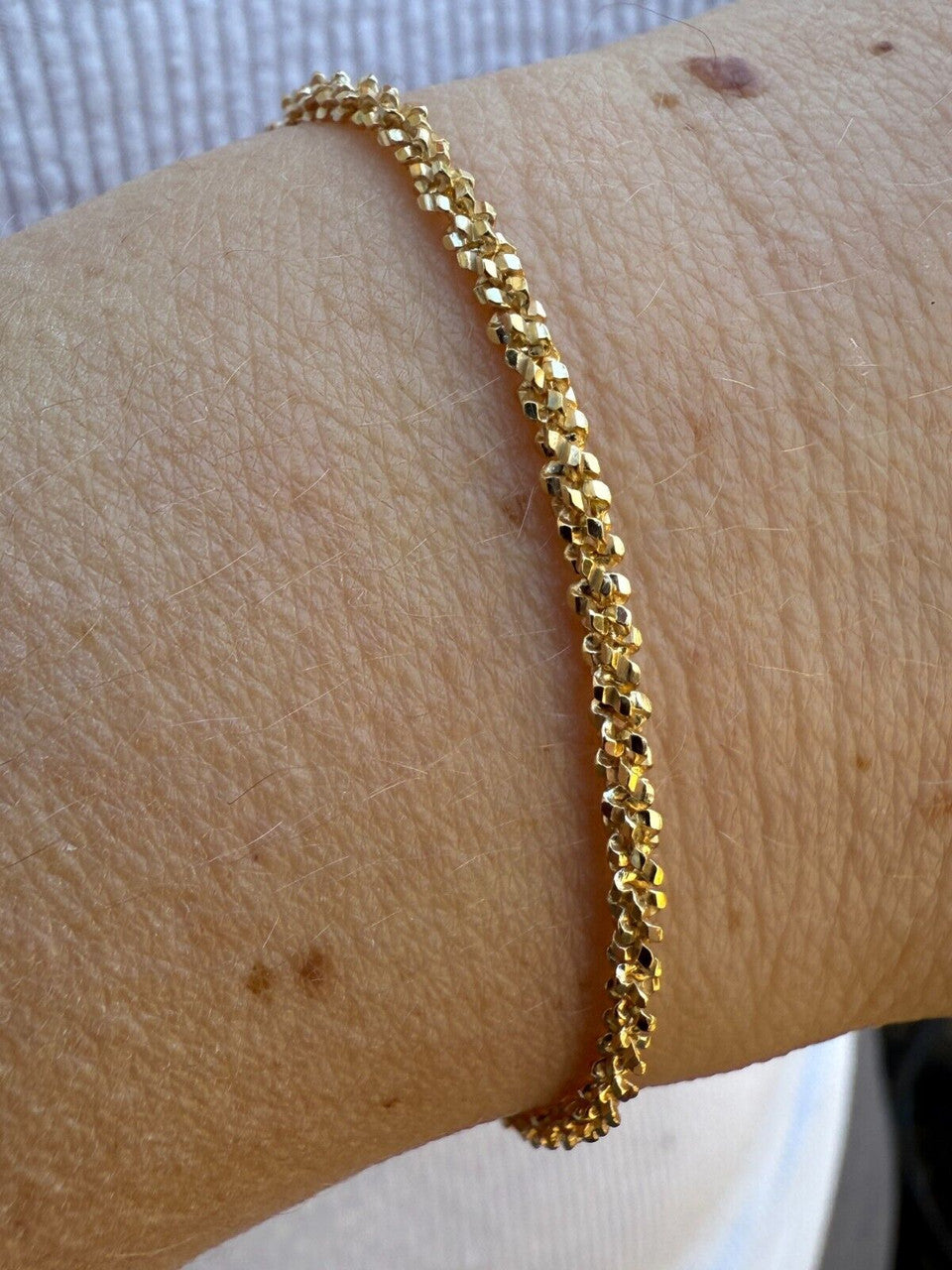 Sparkle Link Bracelet | 14k Gold Vermeil 925 Sterling Silver