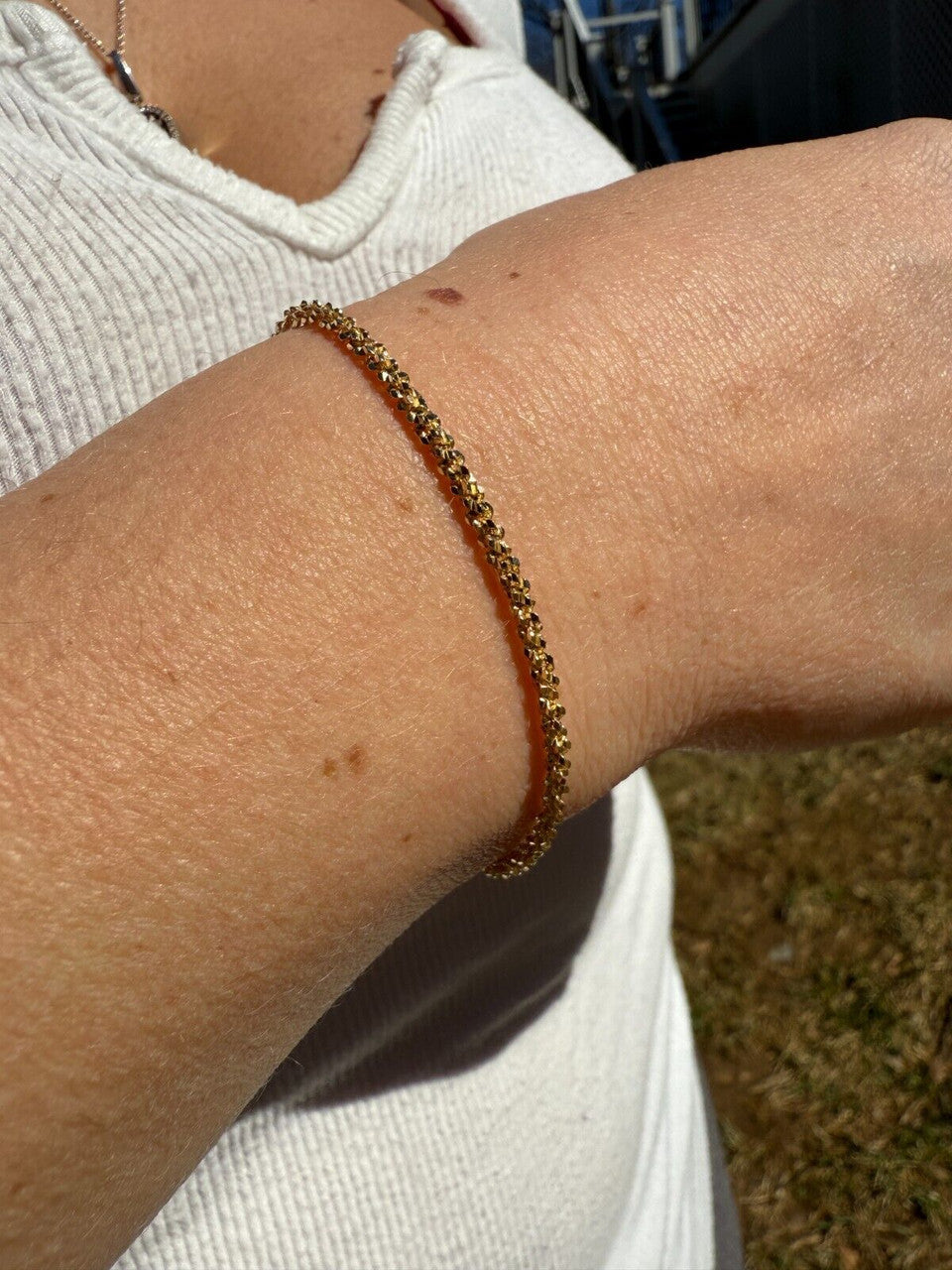 Sparkle Link Bracelet | 14k Gold Vermeil 925 Sterling Silver