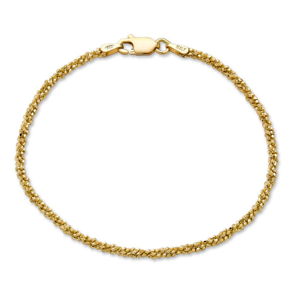 Sparkle Link Bracelet | 14k Gold Vermeil 925 Sterling Silver