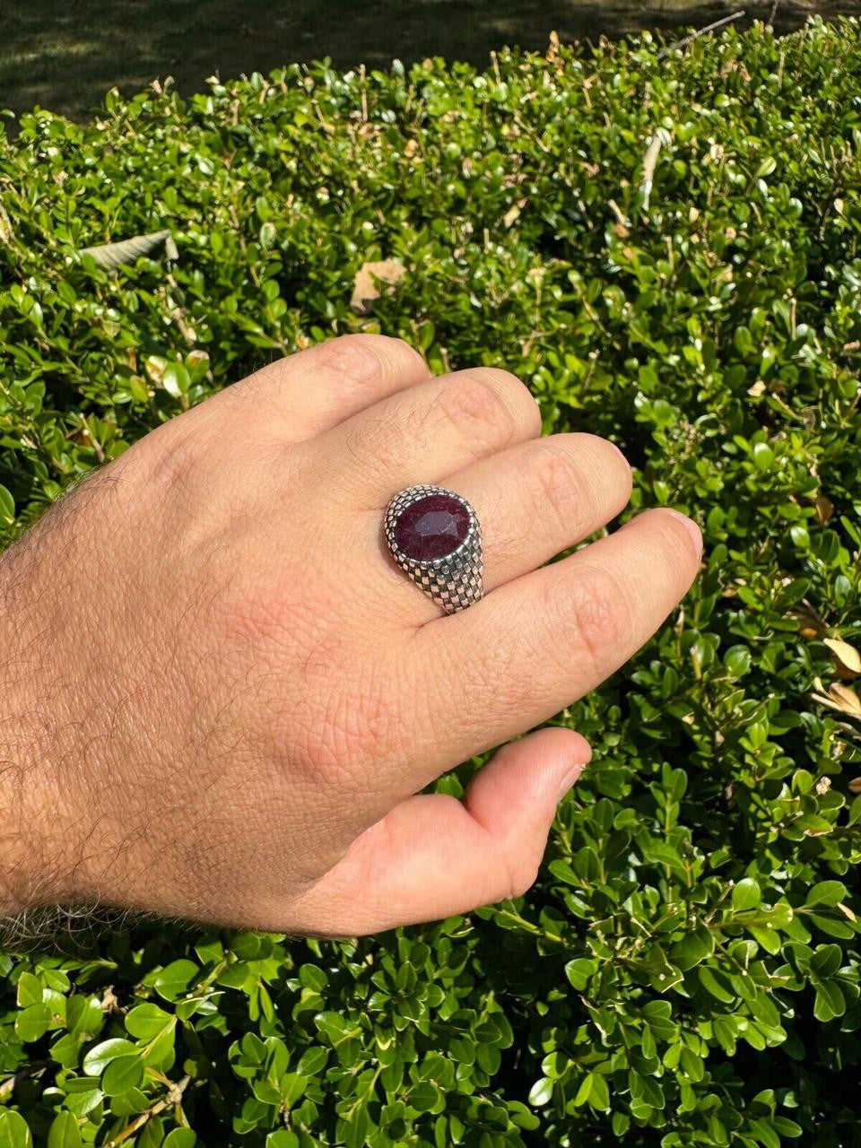 Black & White Ring | 925 Silver Oxidized