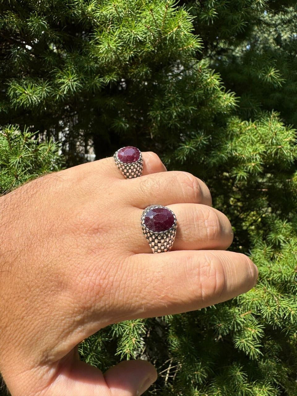 Black & White Ring | 925 Silver Oxidized