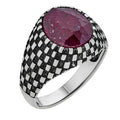 Black & White Ring | 925 Silver Oxidized