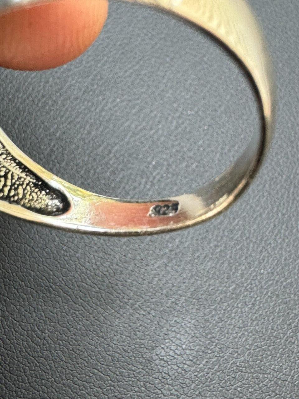 Black & White Ring | 925 Silver Oxidized