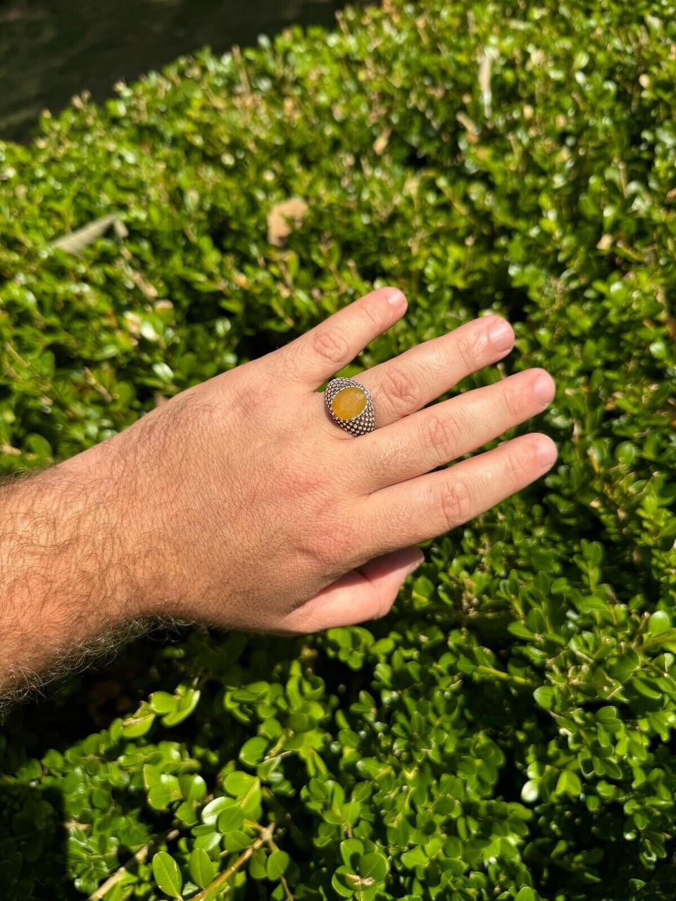 Black & White Ring | 925 Silver Oxidized