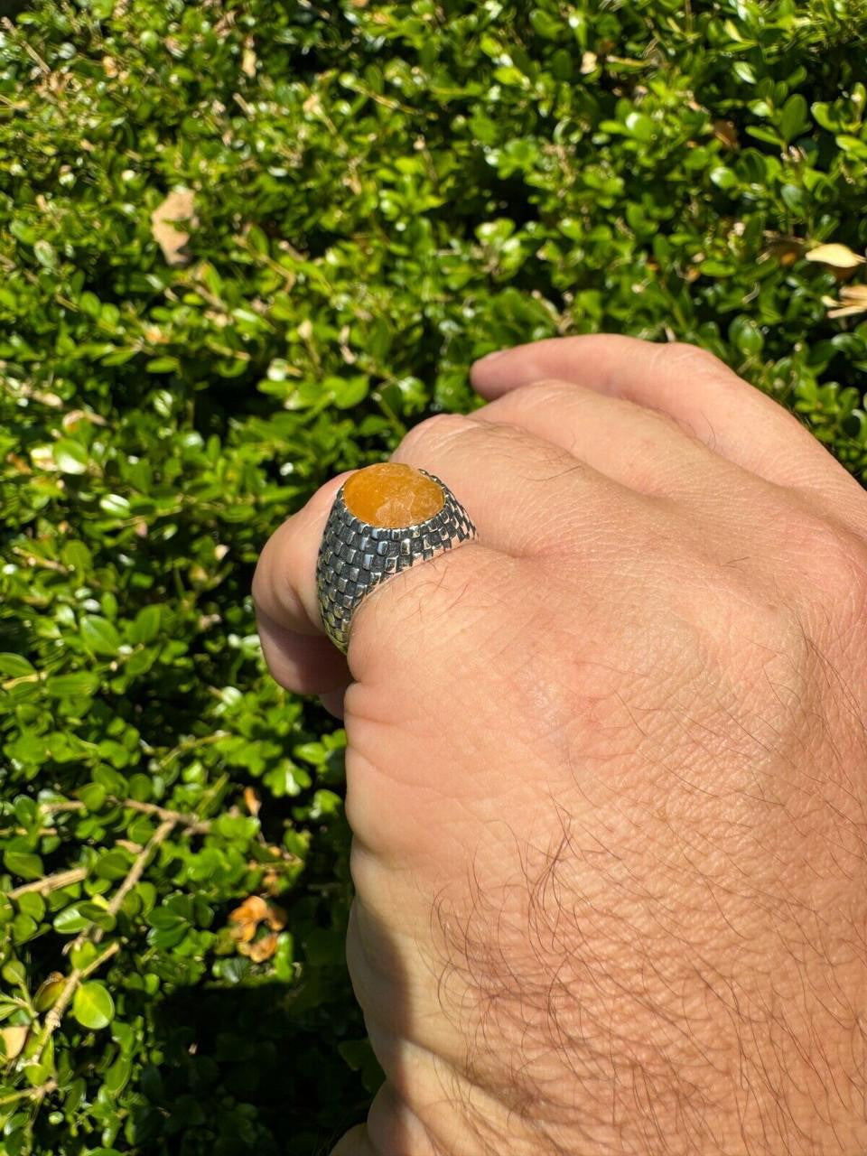 Black & White Ring | 925 Silver Oxidized