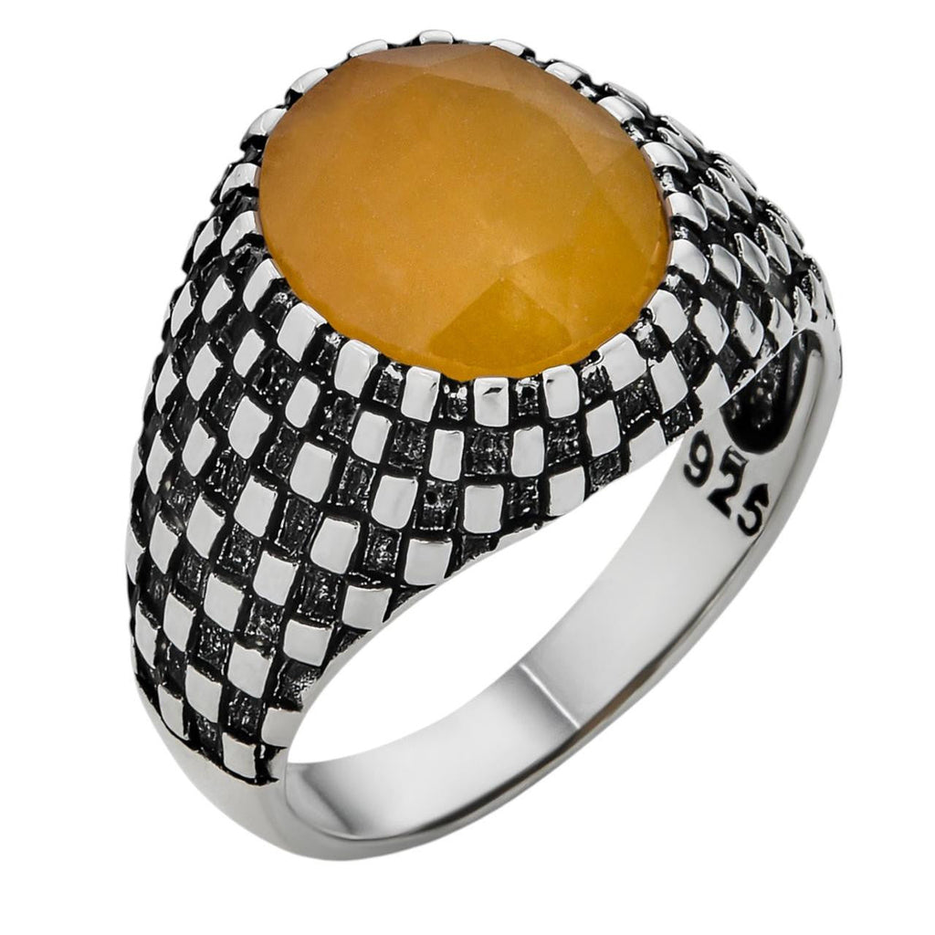 Black & White Ring | 925 Silver Oxidized