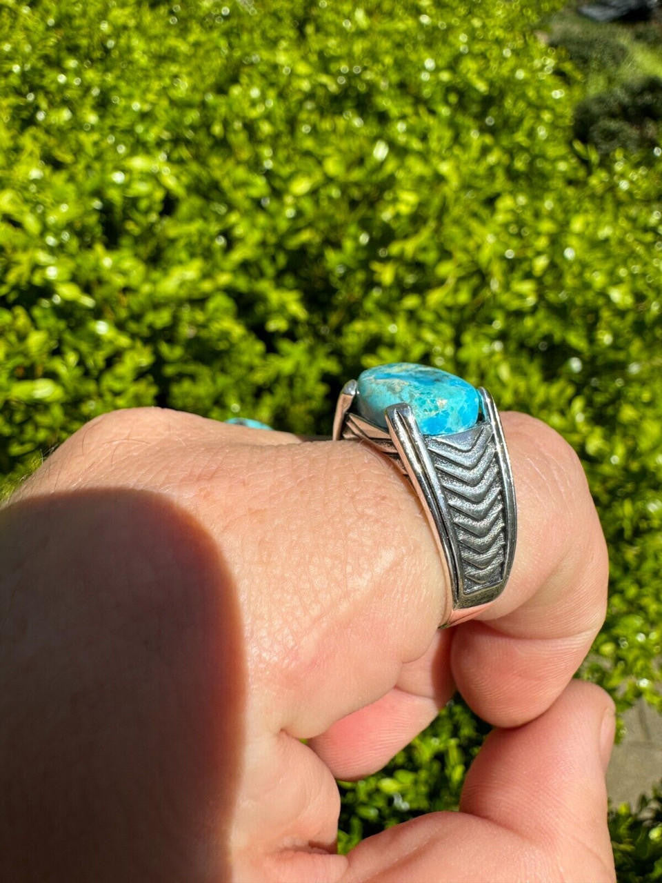 Classic Stone Eye Ring | 925 Silver Oxidized