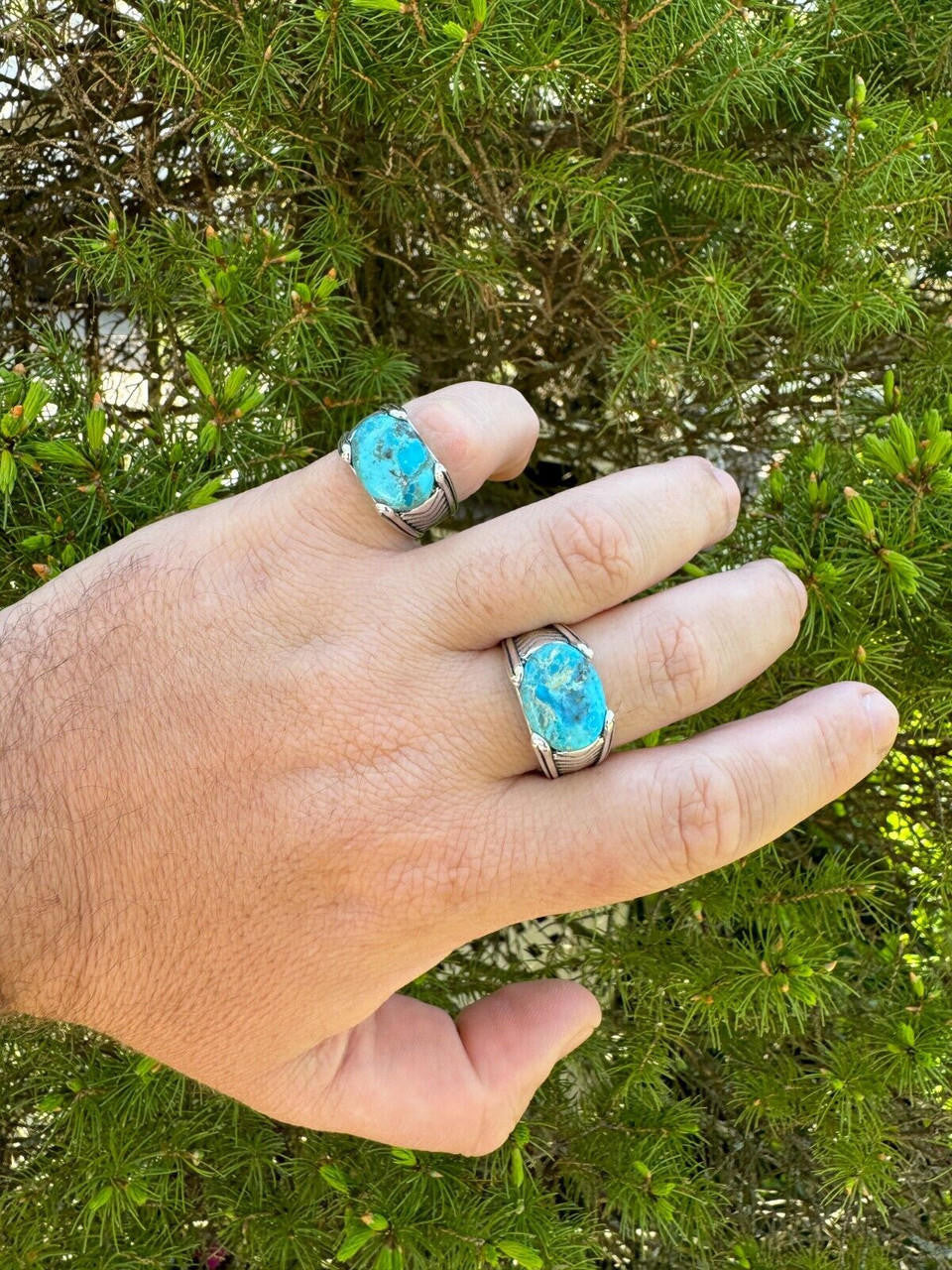 Classic Stone Eye Ring | 925 Silver Oxidized