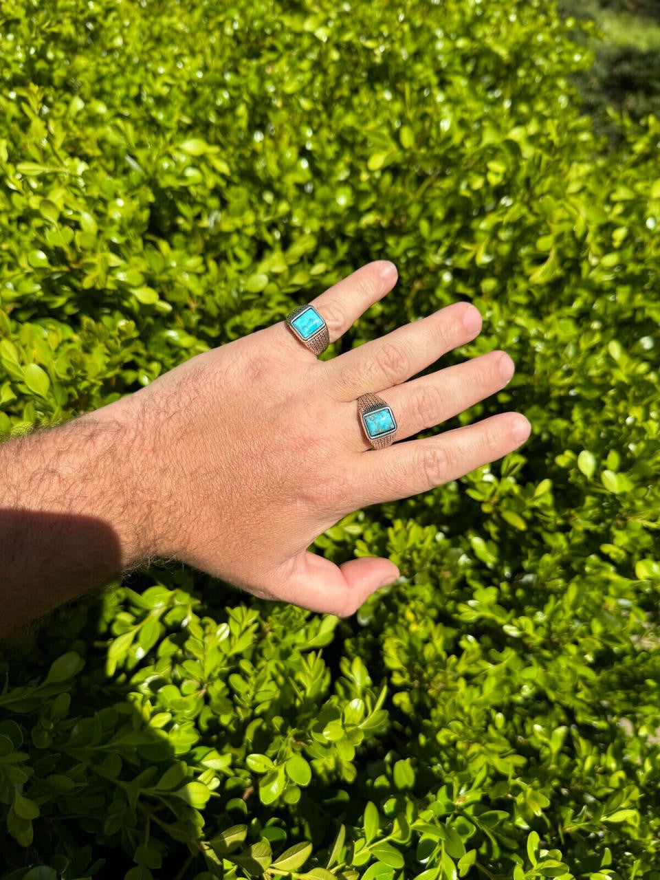 NYC Blue Vision Ring | 925 Silver Oxidized