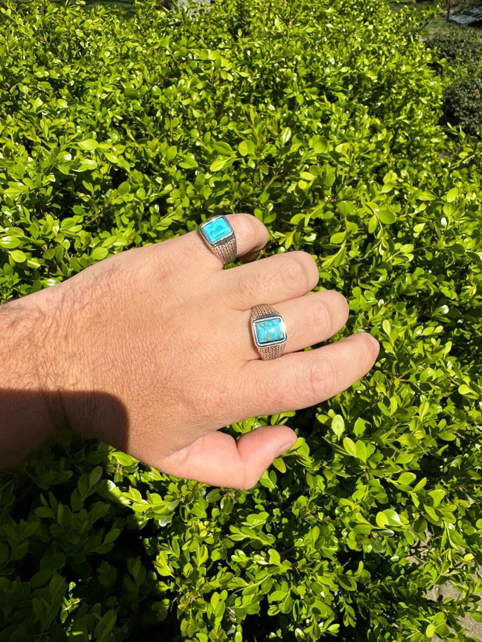 NYC Blue Vision Ring | 925 Silver Oxidized