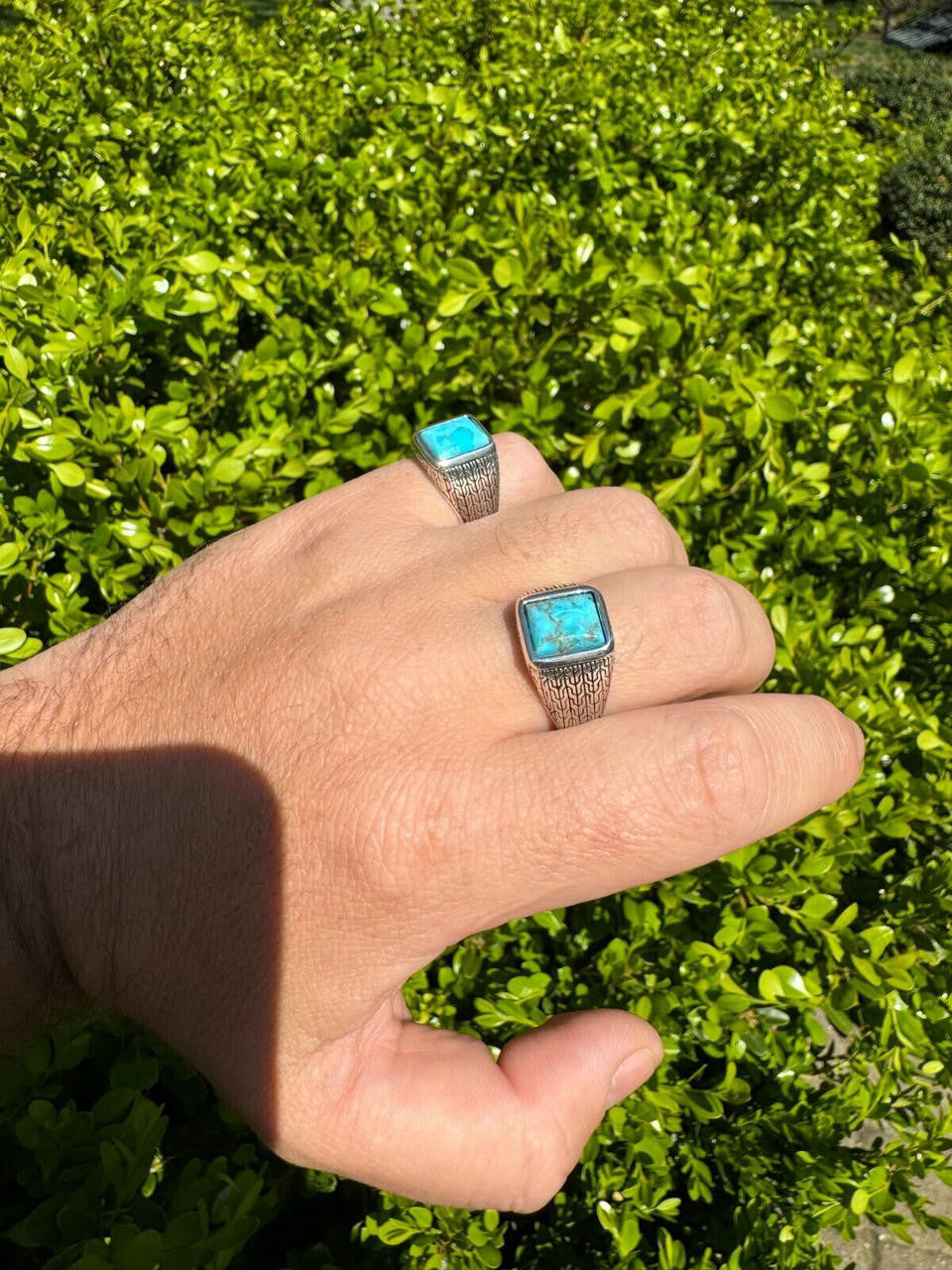 NYC Blue Vision Ring | 925 Silver Oxidized