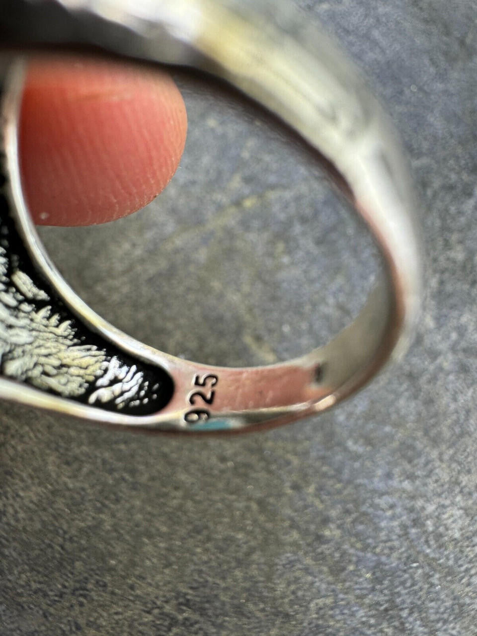 NYC Blue Vision Ring | 925 Silver Oxidized