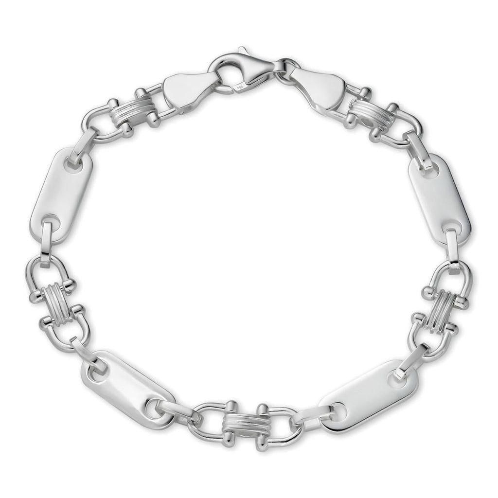 Custom Ferragamo Mariner Link Bracelet | 925 Sterling Silver
