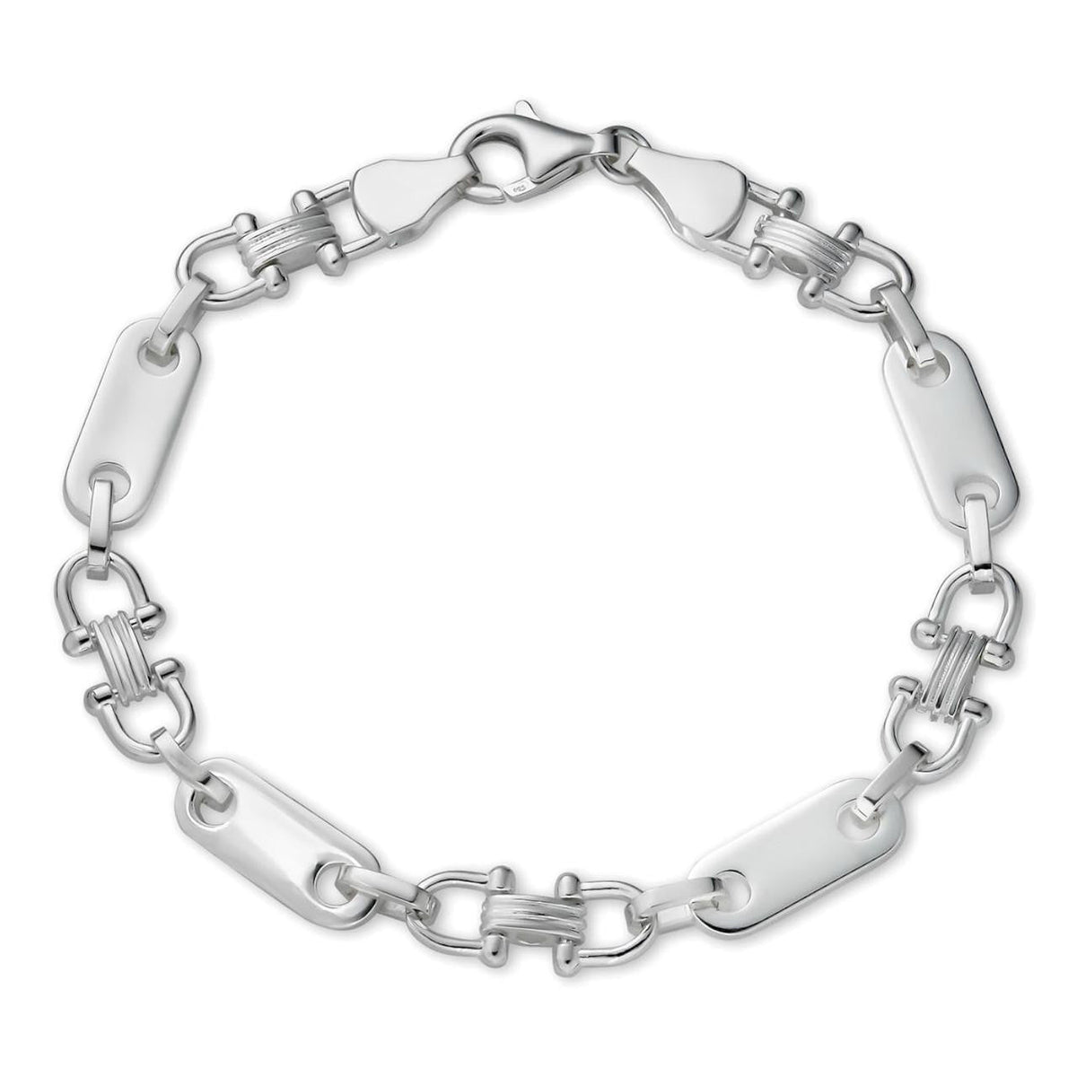 Custom Ferragamo Mariner Link Bracelet | 925 Sterling Silver