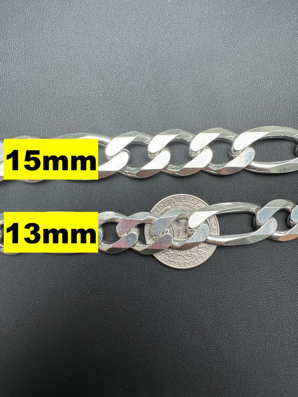 Figaro Link Chain Necklace Or Bracelet | 925 Sterling Silver