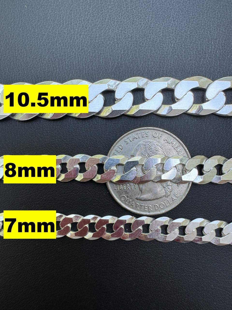 Flat Curb Cuban Chain Necklace | 925 Sterling Silver