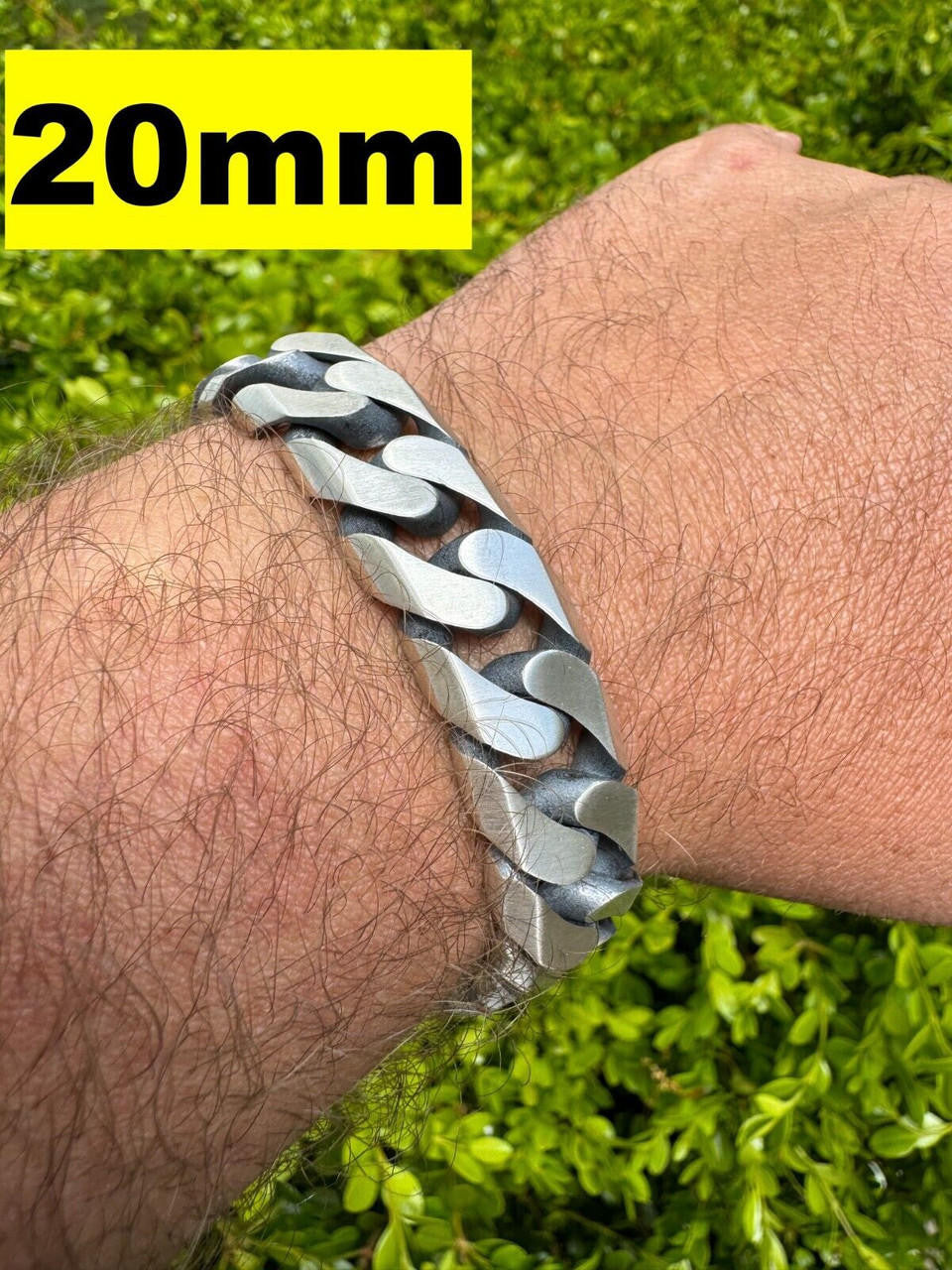Modern Miami Cuban Link Chain Necklace Or Bracelet | 925 Sterling Silver Oxidized Gunmetal Finish